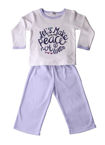 Pijama Let´s Make Peace Lila